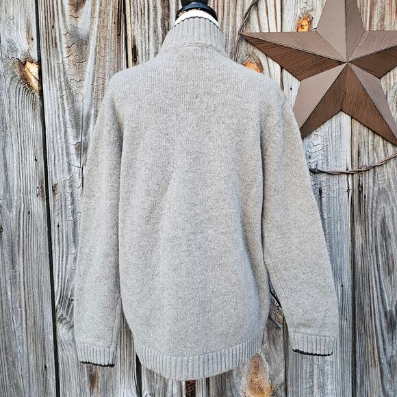 Patagonia Wool Zip Front Sweater Size M Tan Brown Knit Cardigan Pockets Medium - Picture 5 of 11